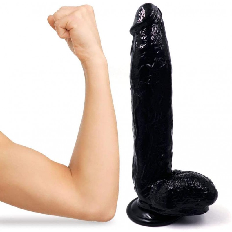 Enormous 12 Inch Donkey Dong Dildo - Black